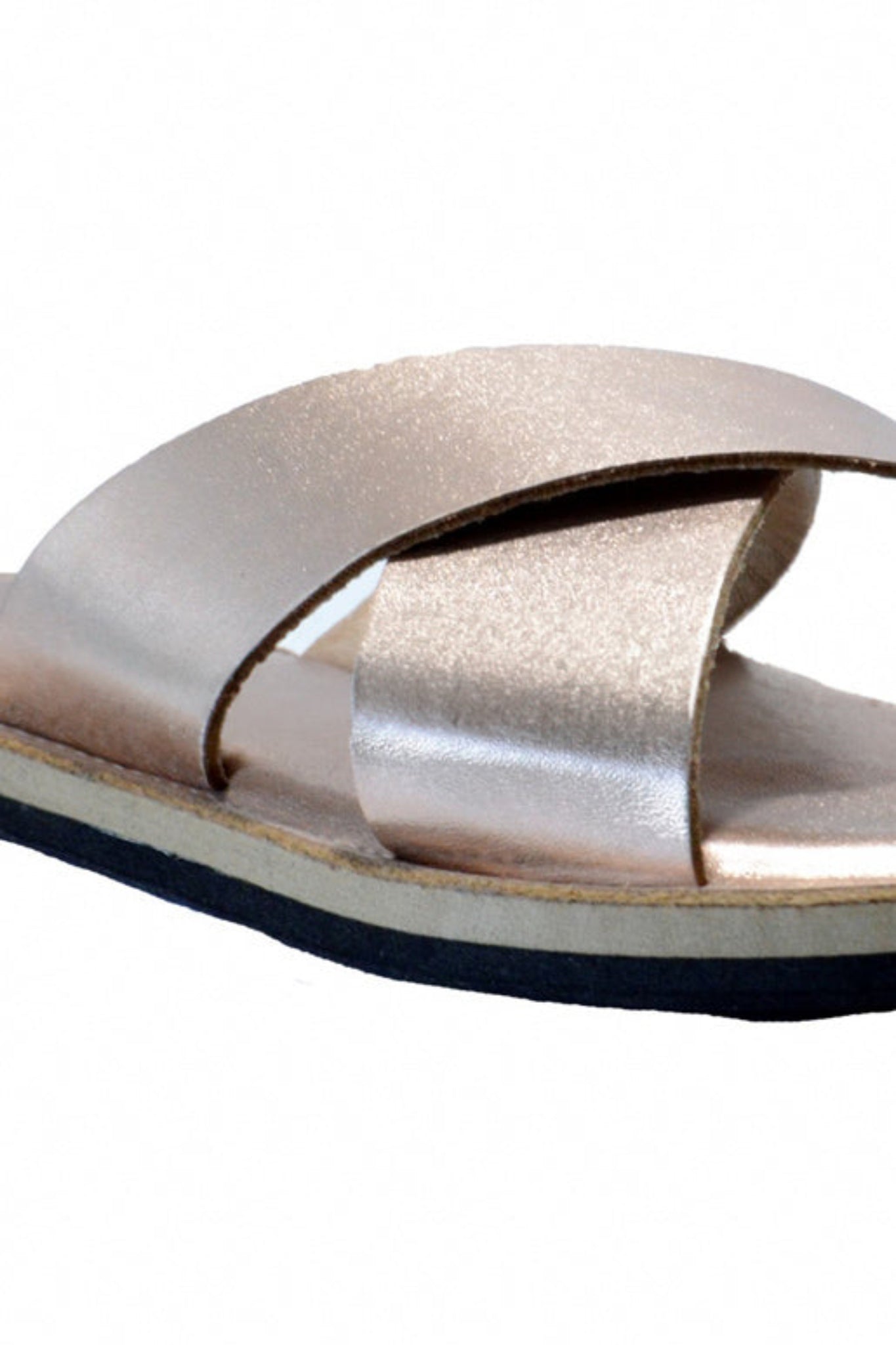 Women’s Champagne Classic Crossed Sandals