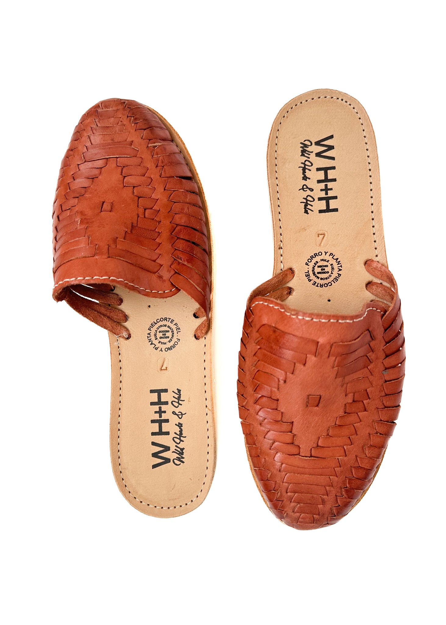 Women's Walnut Diamond Slide Huarache Sandals