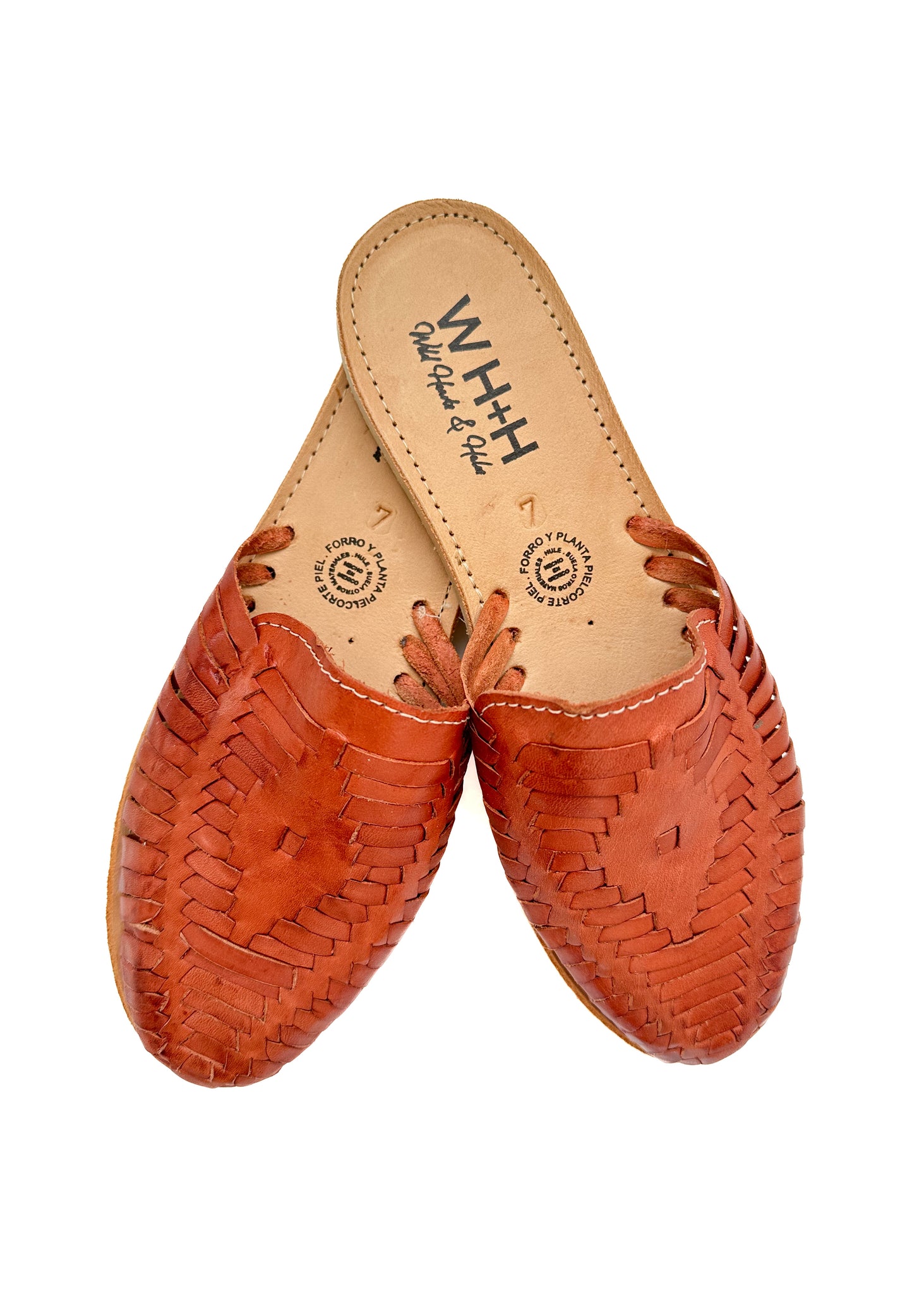 Women's Walnut Diamond Slide Huarache Sandals