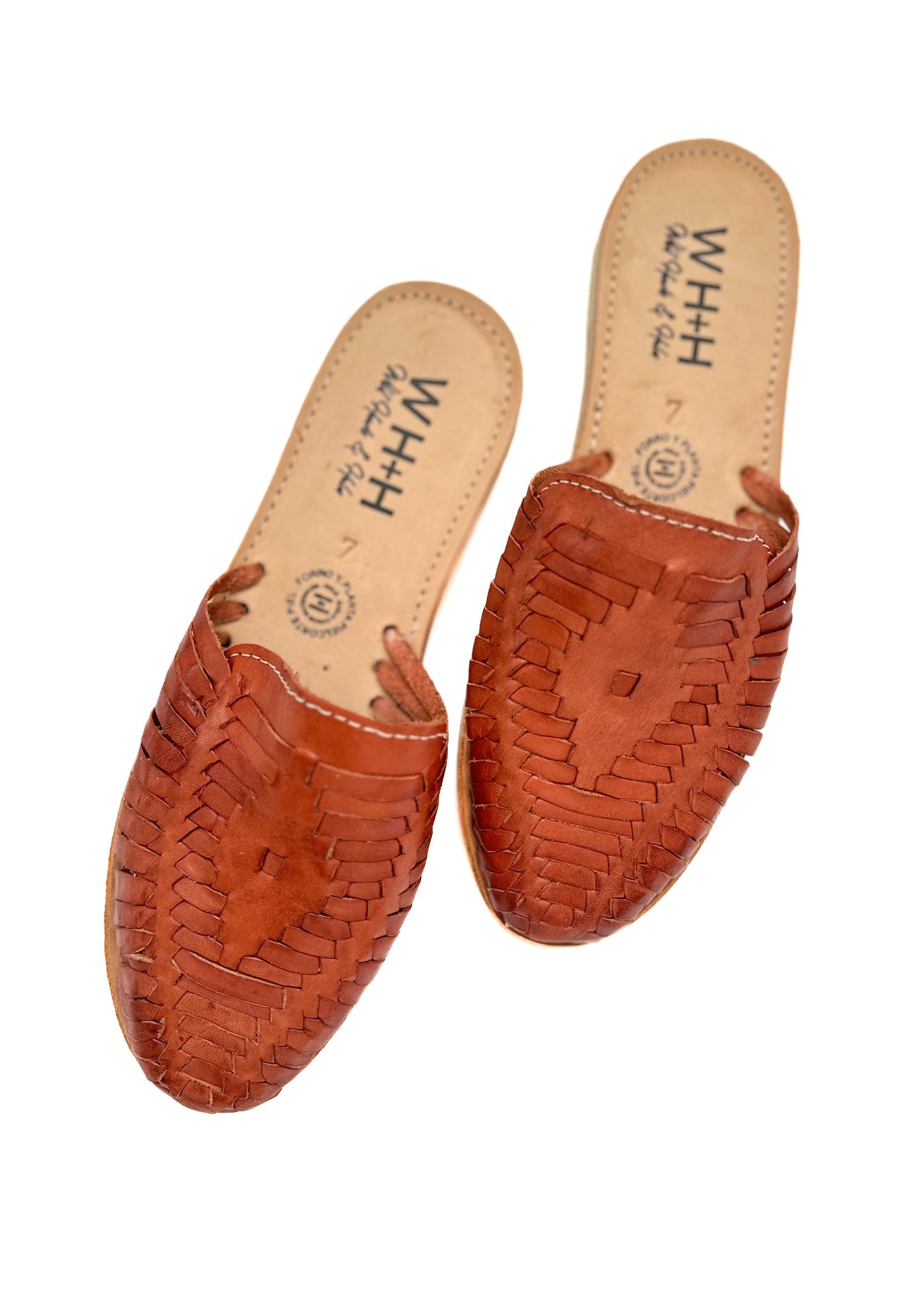 Women's Walnut Diamond Slide Huarache Sandals