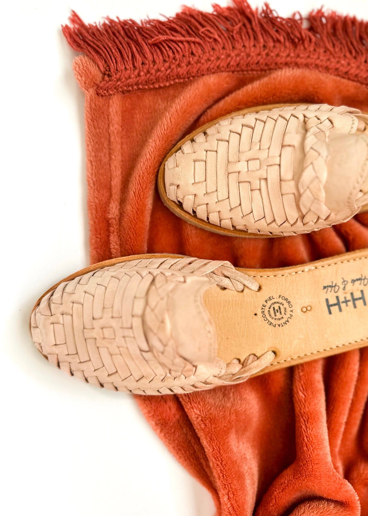 Women's White Braided Slide Huarache Sandals