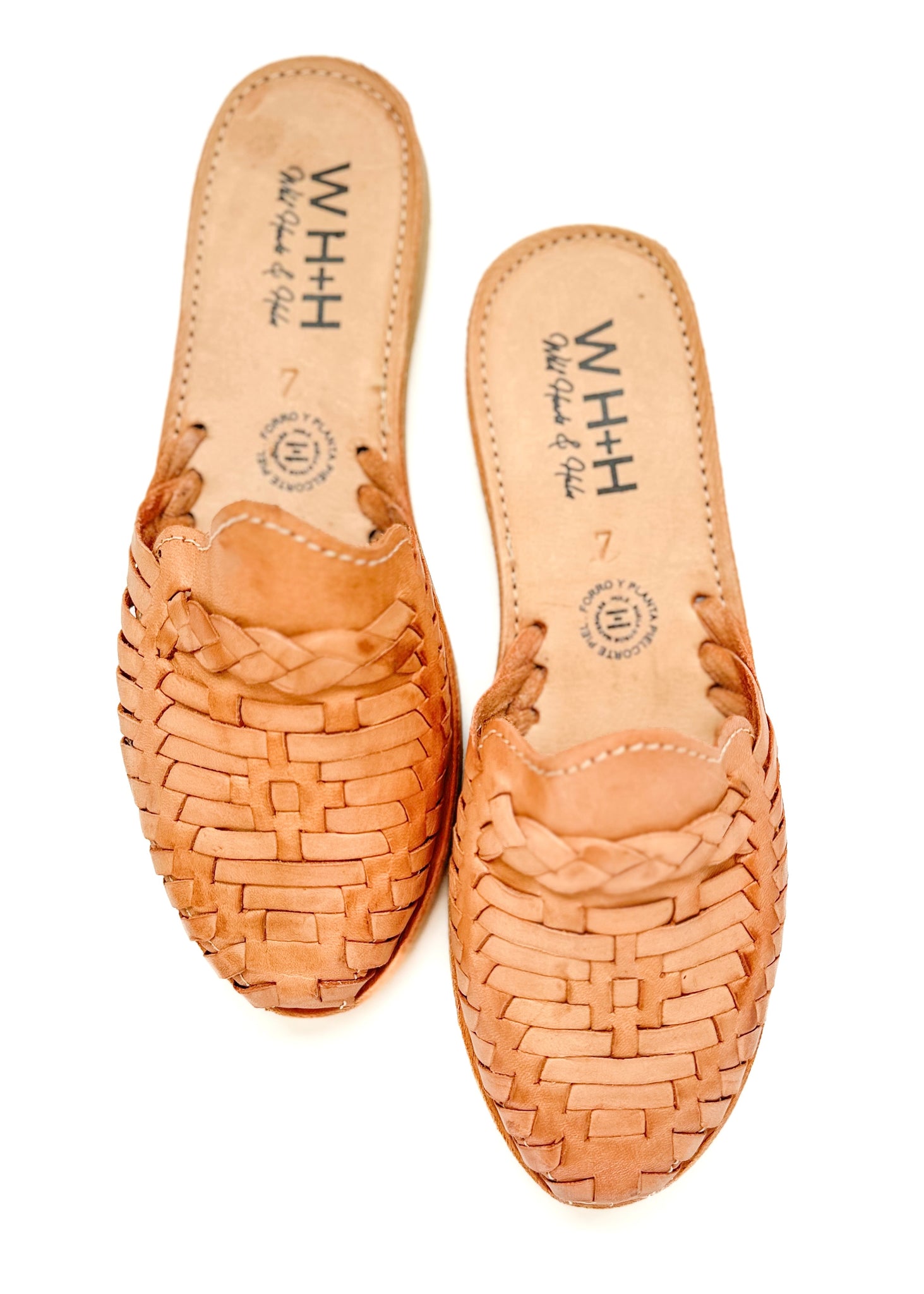 Women's Sand Braided Slide Huarache Sandals