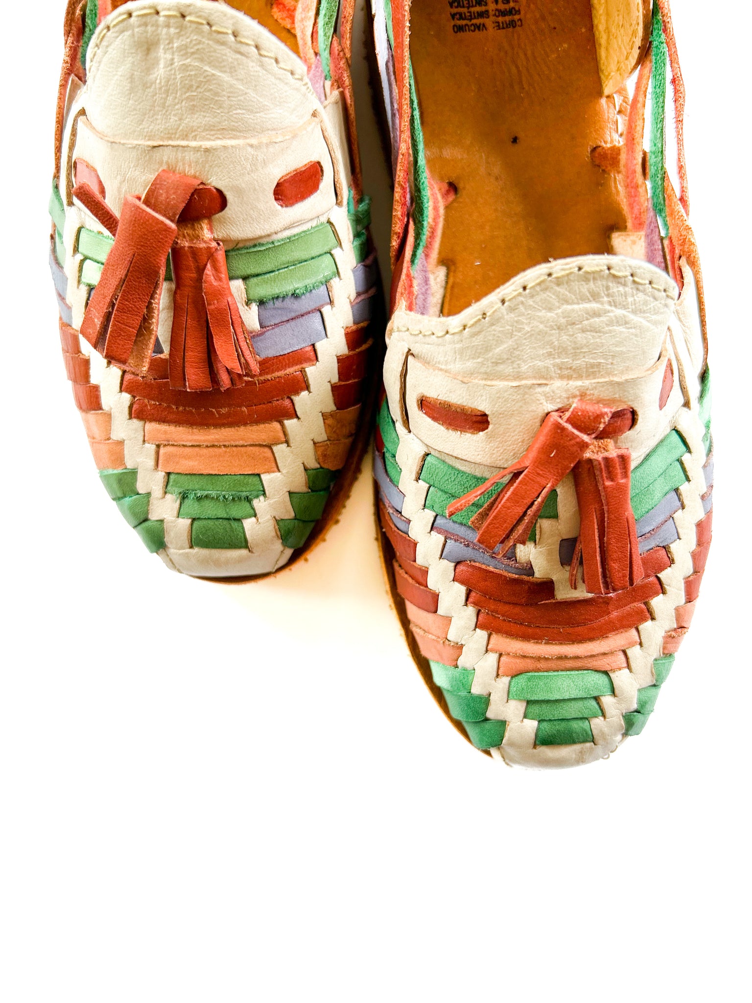 Women's Pastel Fringe Huarache Sandalsk
