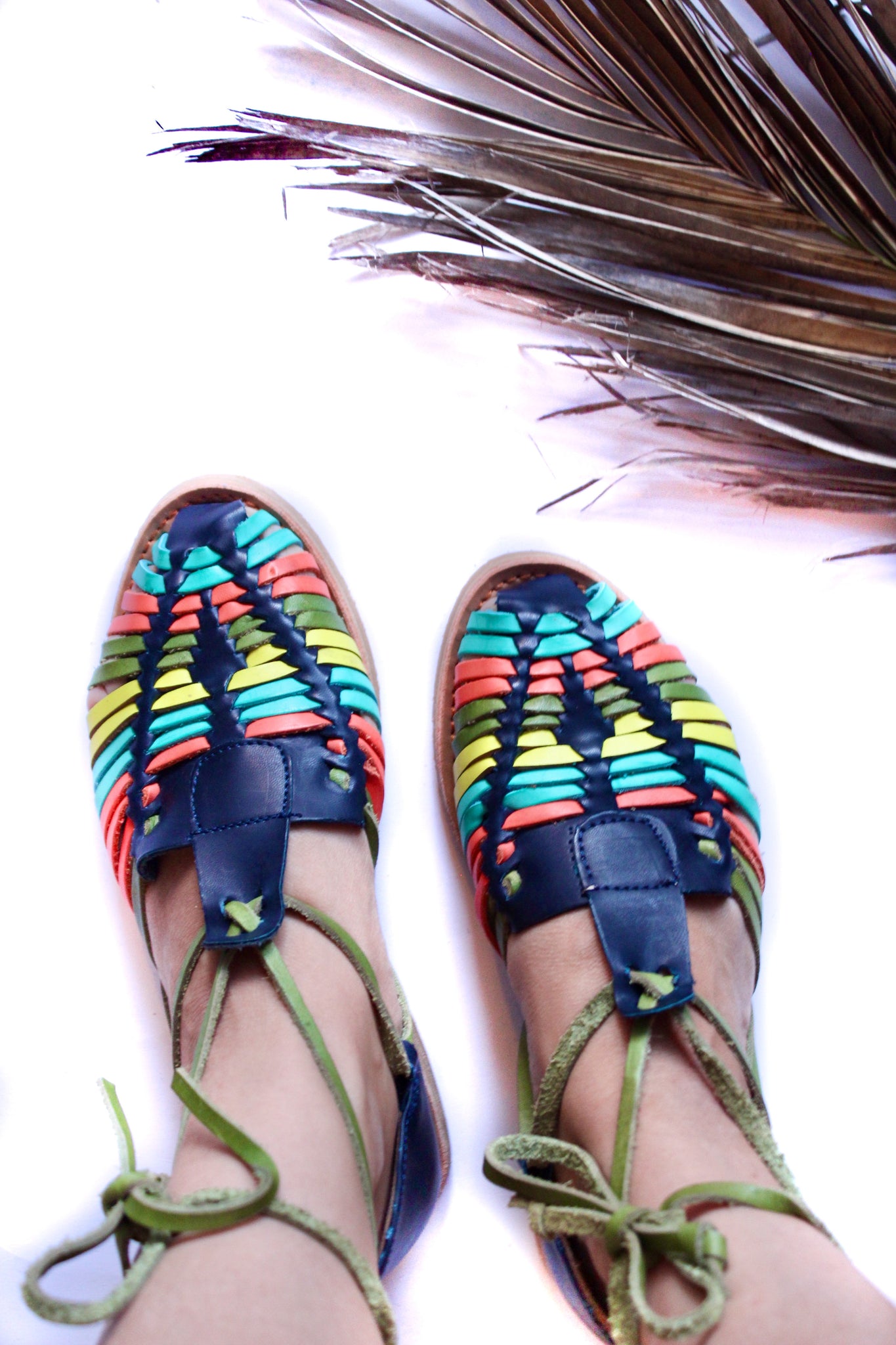 Island Vacay Huarache Sandals - Wild Hearts & Halos