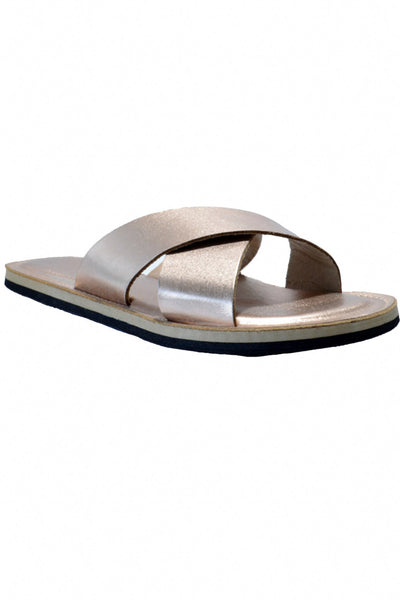 Women’s Champagne Classic Crossed Sandals