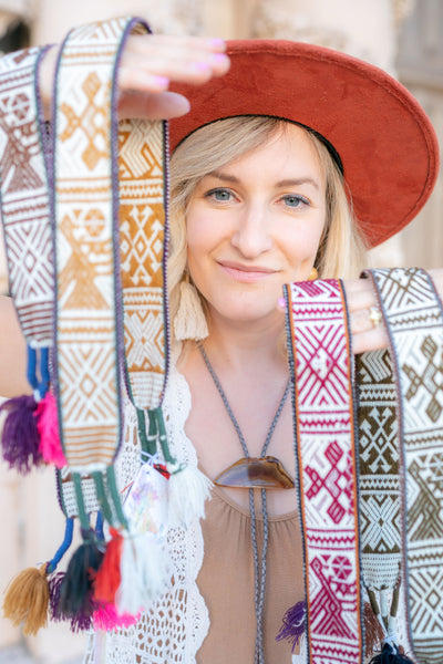 Peruvian textile hat band